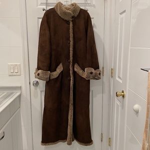 DENIMAXX Genuine Shearling Long Coat Size XL